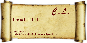Chudi Lili névjegykártya
